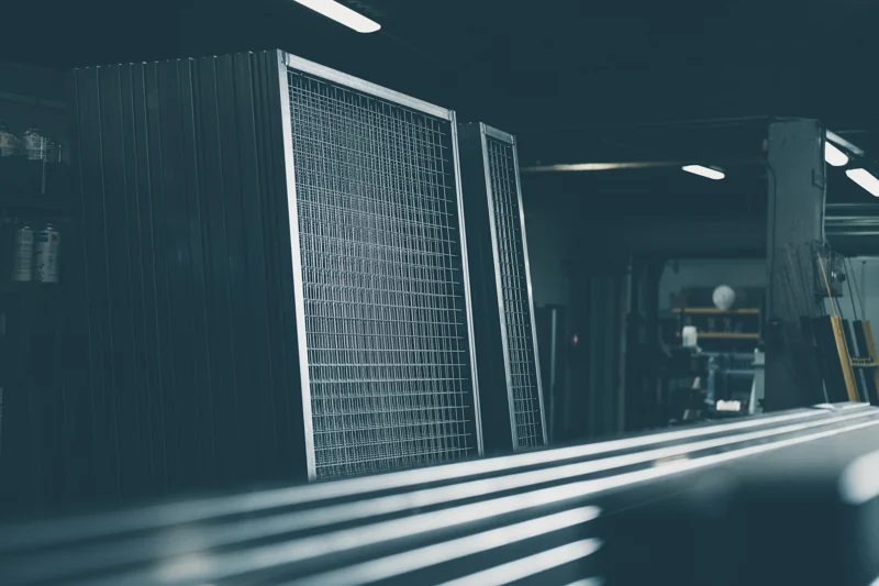 Mesh panels at the OC-System factory